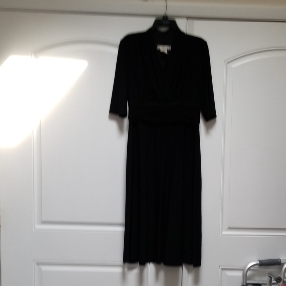 Deep black dress
